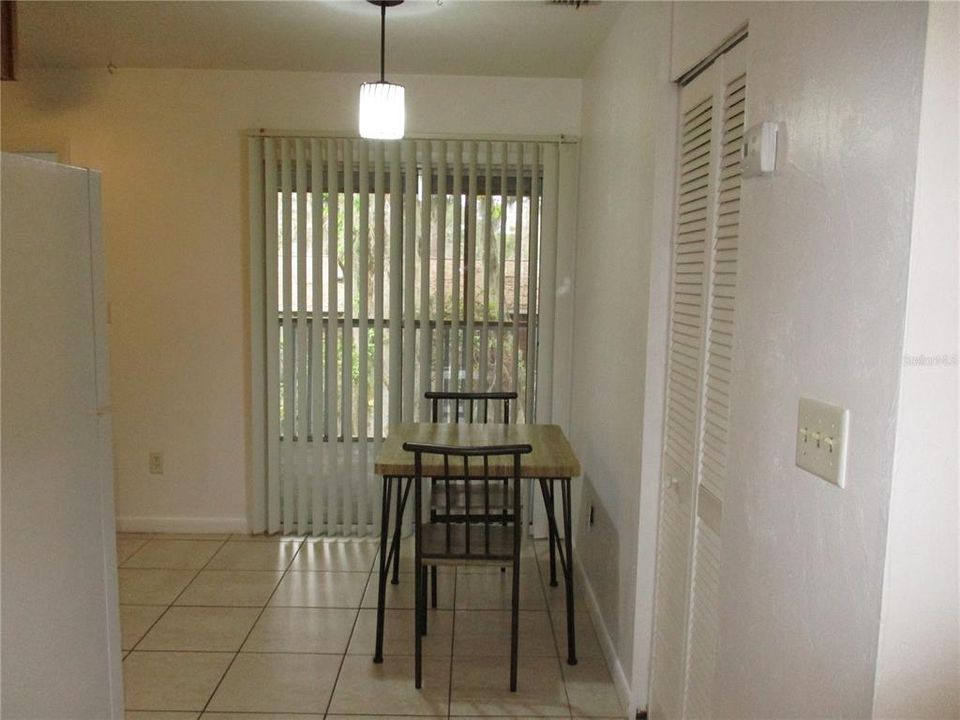 View into breakfast area