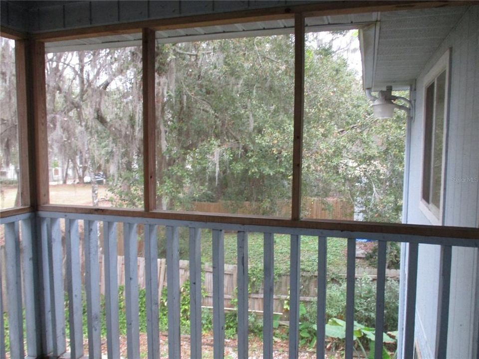 Another view from screened porch