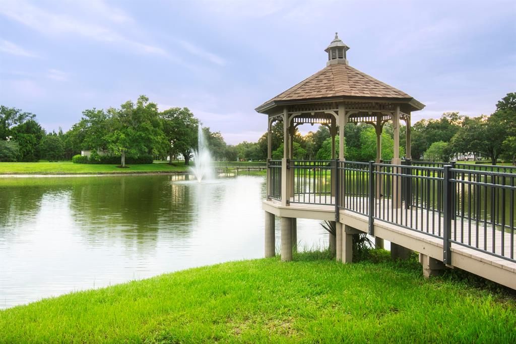 Gazebo Overlooking Pond