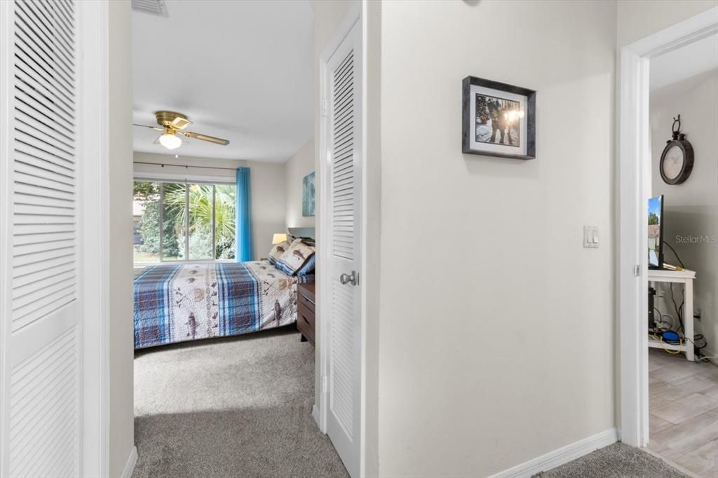 Entryway to Master Bedroom #2 which is Across from the Kitchen