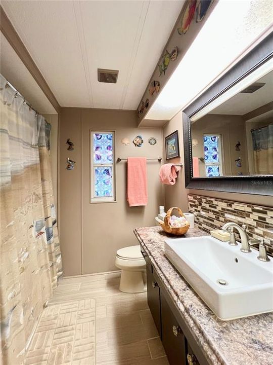 Hallway bathroom