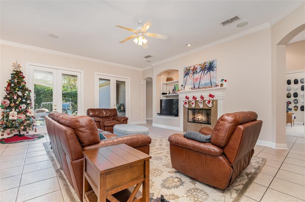 Great Room with a view toward the Fireplace