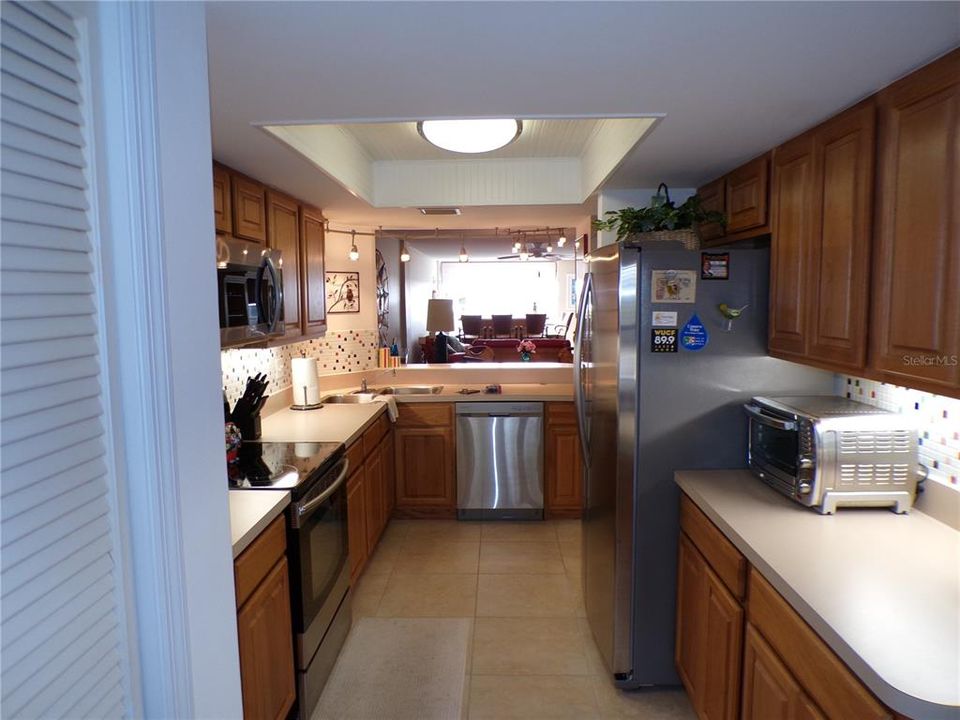 Kitchen breakfast nook looking towards rear of condo