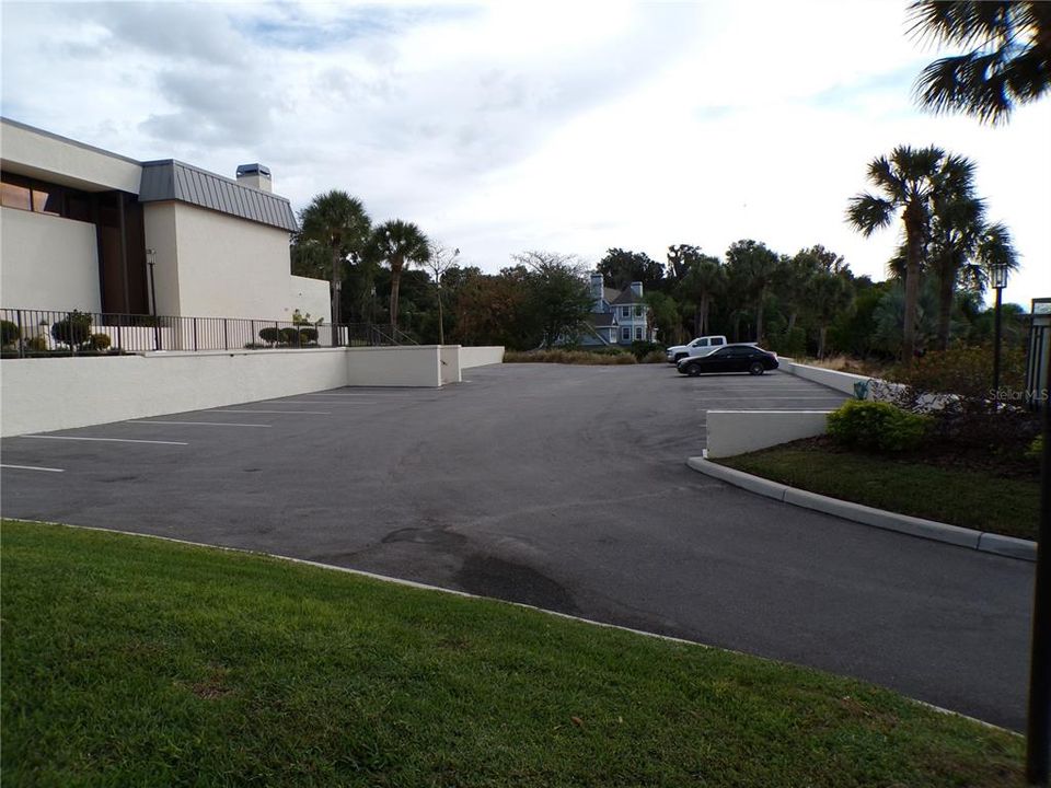 Extra resident and visitor parking lot at clubhouse