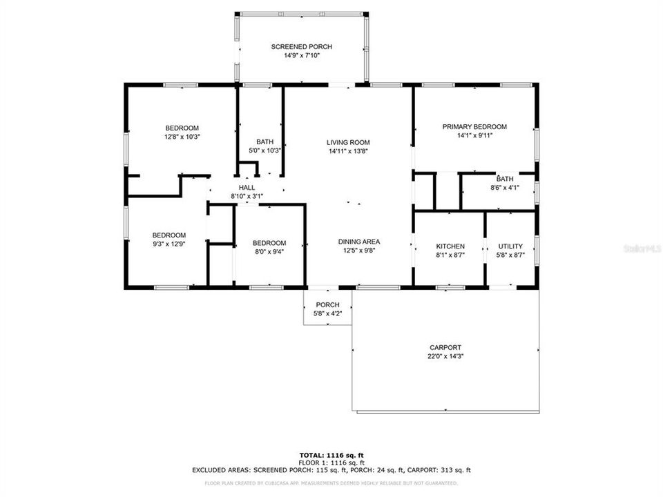 En Venta: $280,000 (4 camas, 2 baños, 1176 Pies cuadrados)