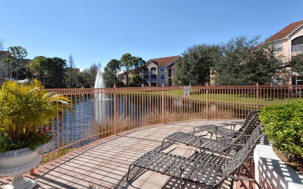 Pool patio area