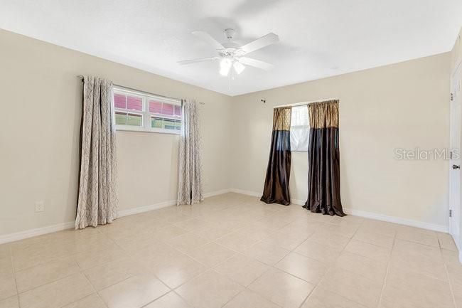 Primary Bedroom has ample space for a king size bed and more..