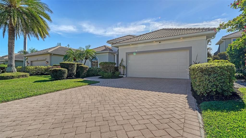 Elegant pavers elevate the curb appeal