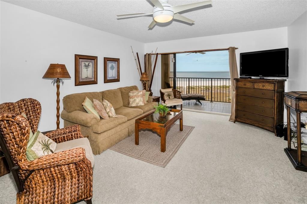 Light & Bright Great Room Featuring Terrace & Direct Gulf View Panorama!