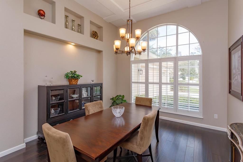 Dining room with wood floors