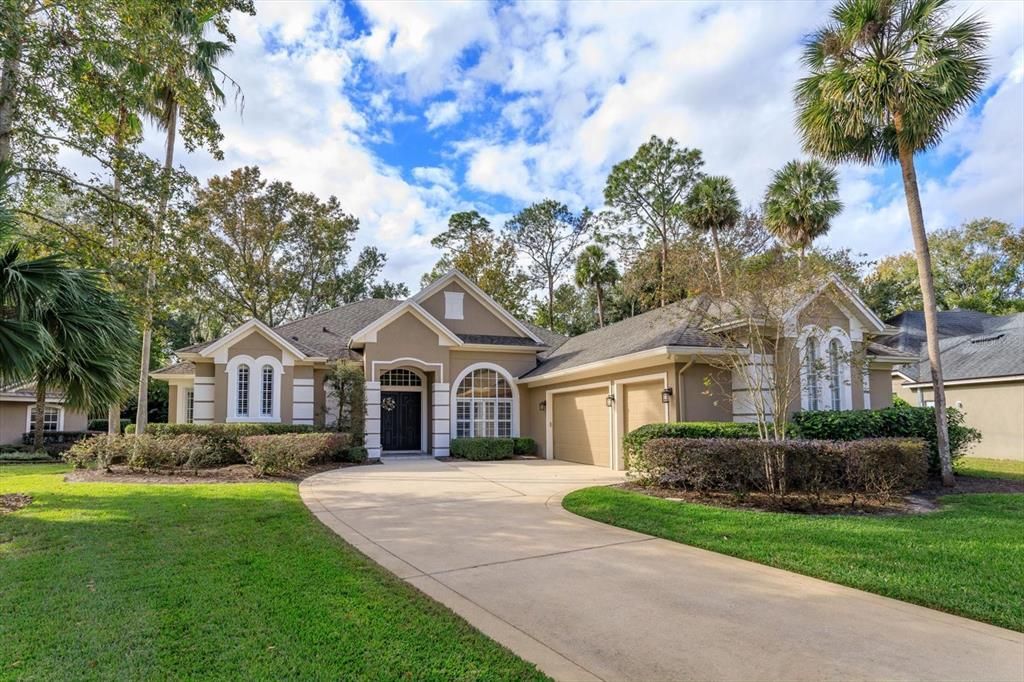 Exterior view with side entry garage