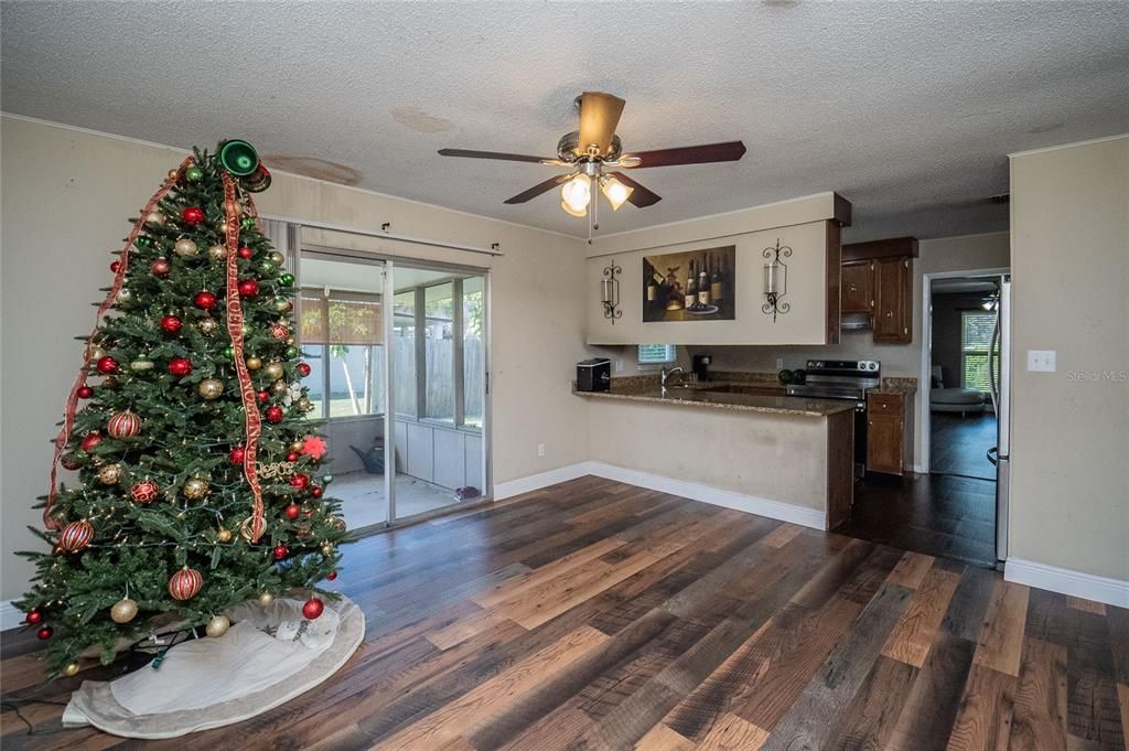 Family Room w/Sliders to Back Porch