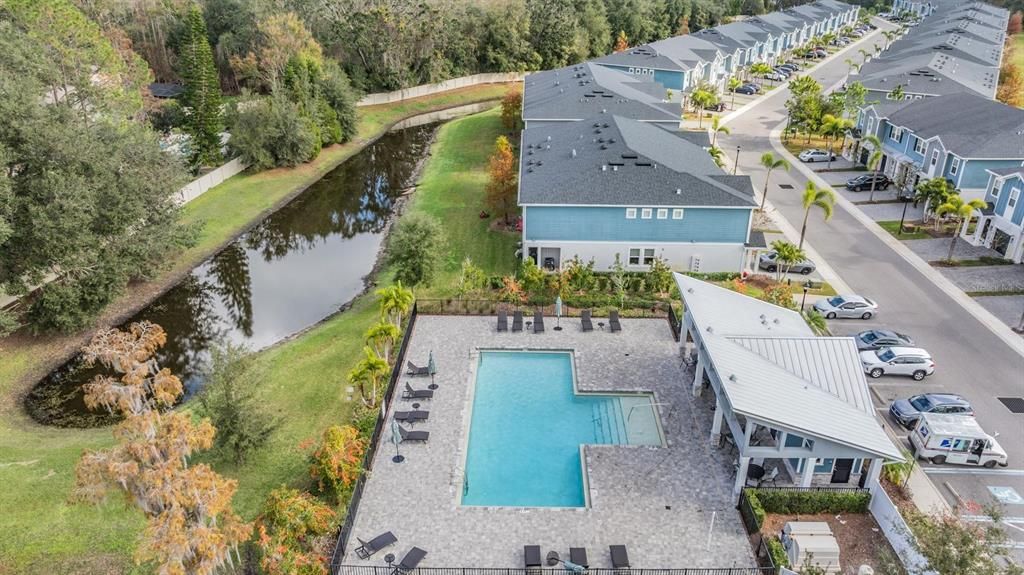 community pool and cabana