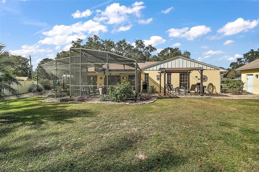 Rear of Home and Property