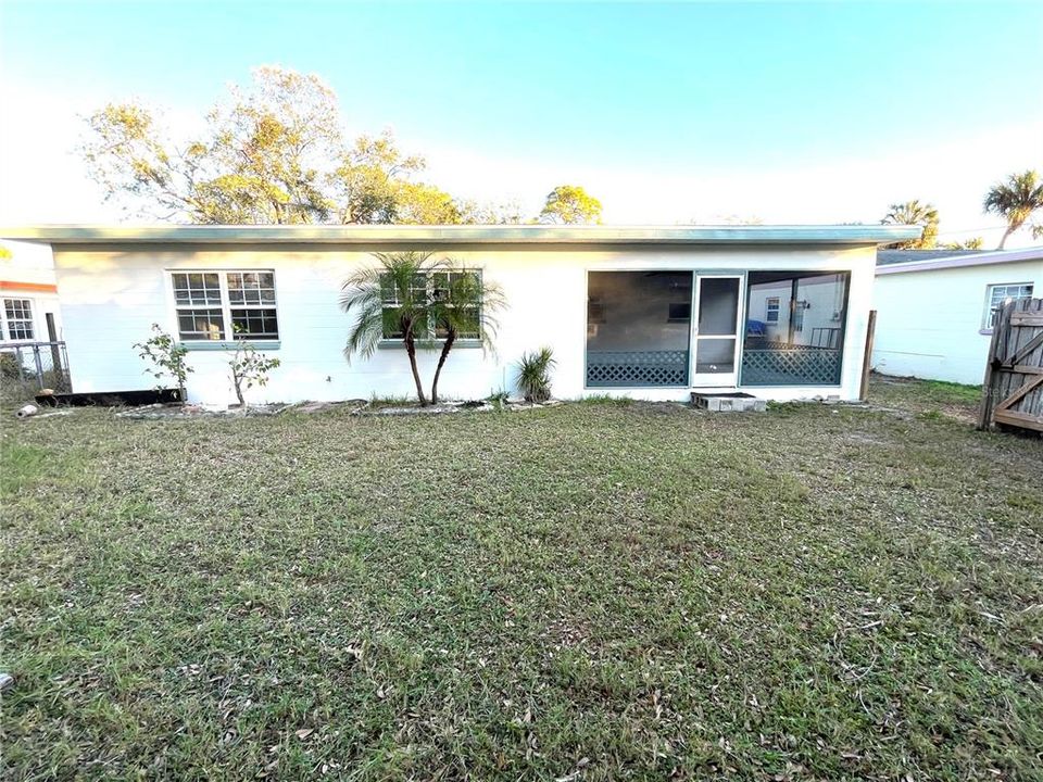 Back of house and yard