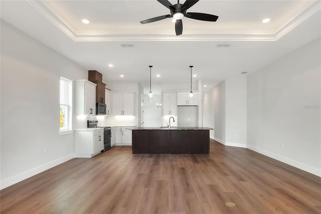 Open Floor Plan with Family Room