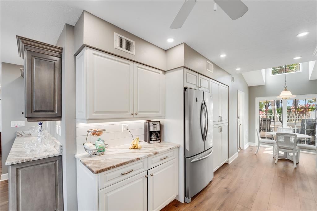 Looking into the totally upgraded kitchen