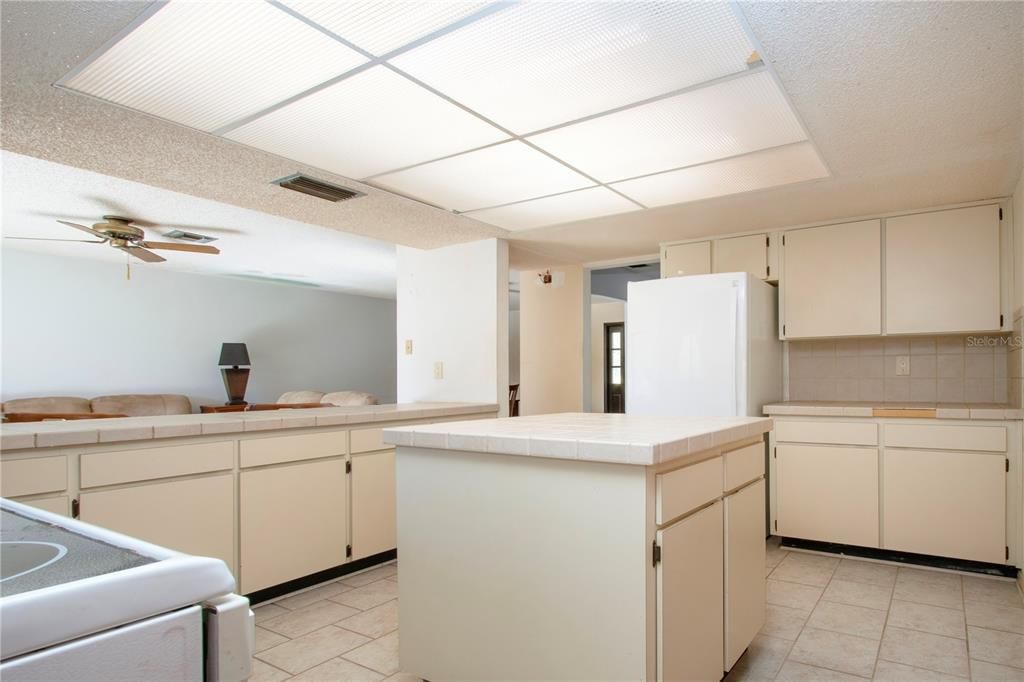 Spacious kitchen lots of cabinet space