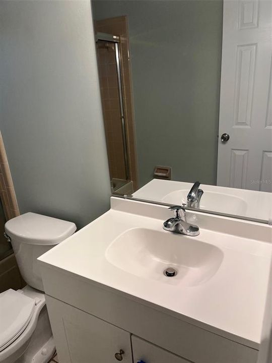 UPdated guest bathroom vanity and sink