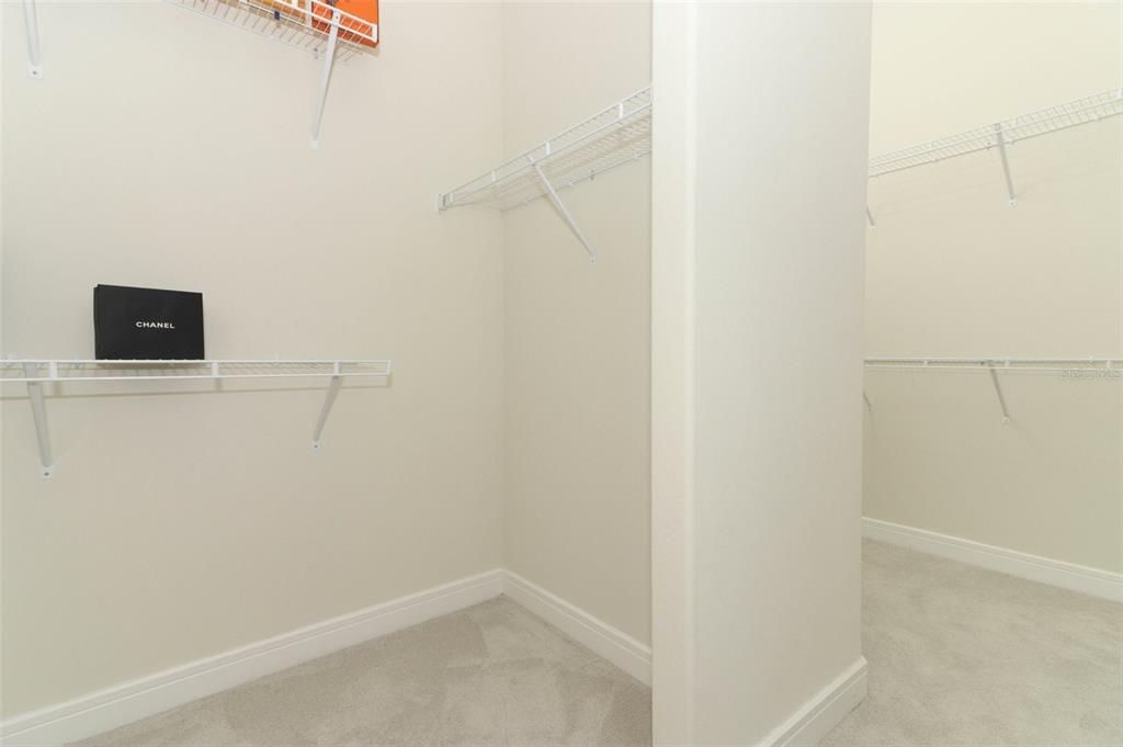 Spacious primary walk-in Closet