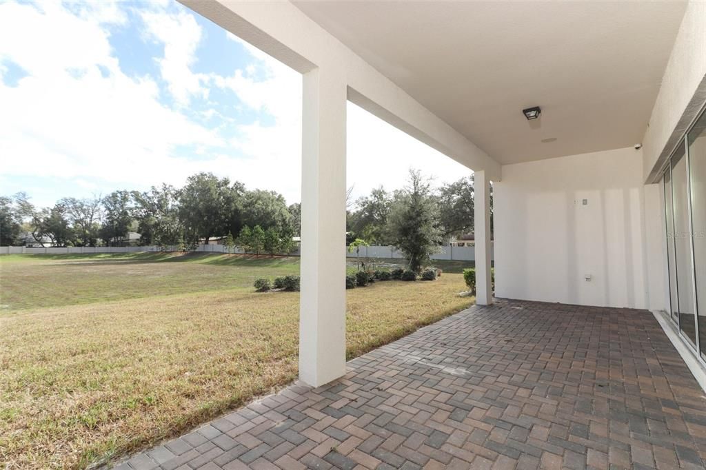 pavered covered patio