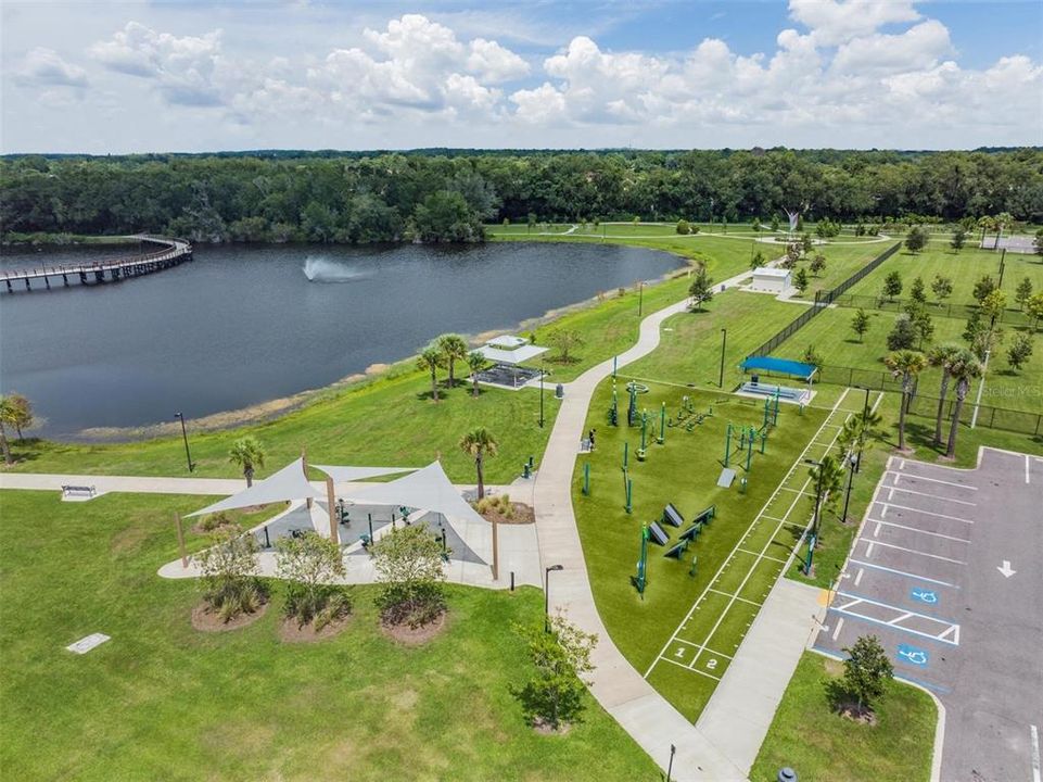 Outdoor fitness area