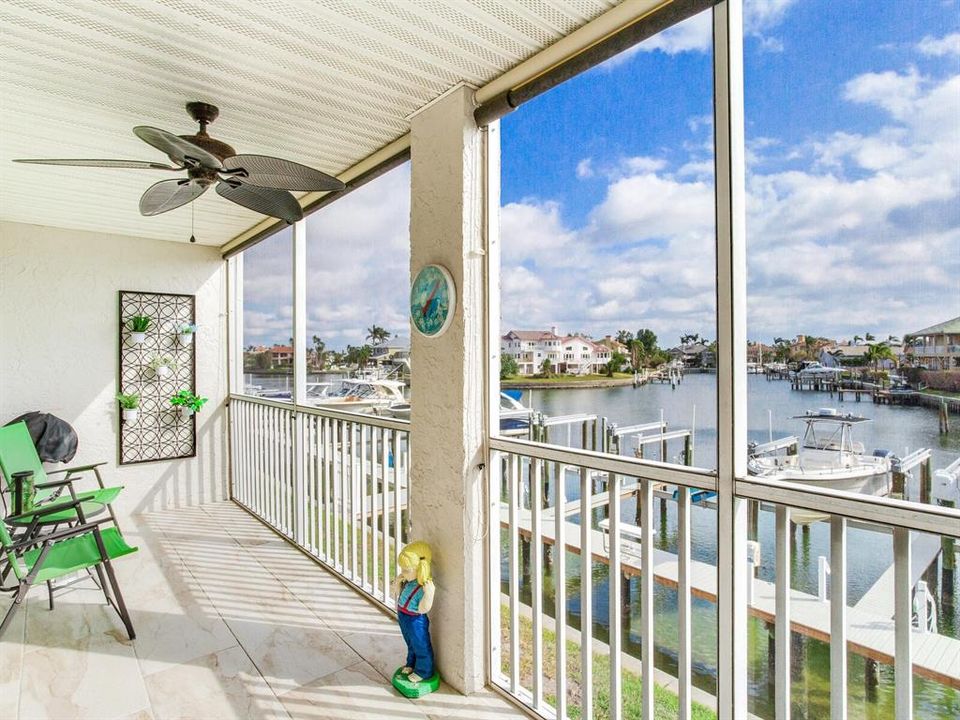 Master bedroom waterfront porch