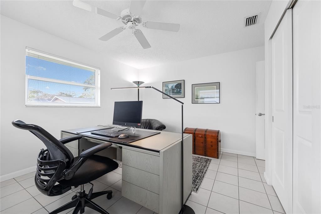 Alternate view of Bedroom #2 which the current owner uses as an office.