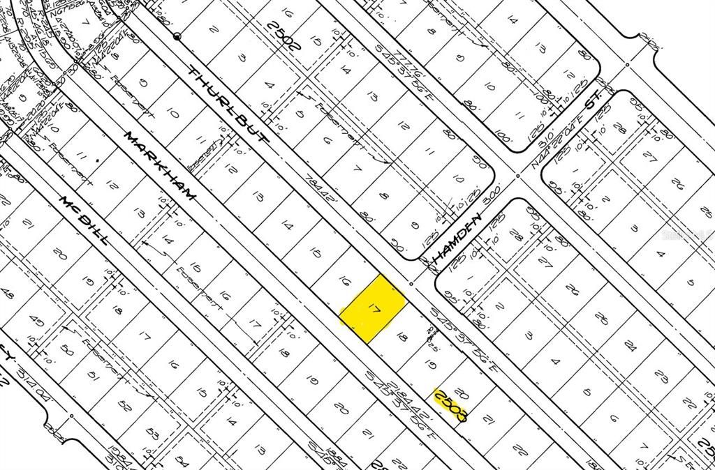 Plat Map shows the legal size of the lot.