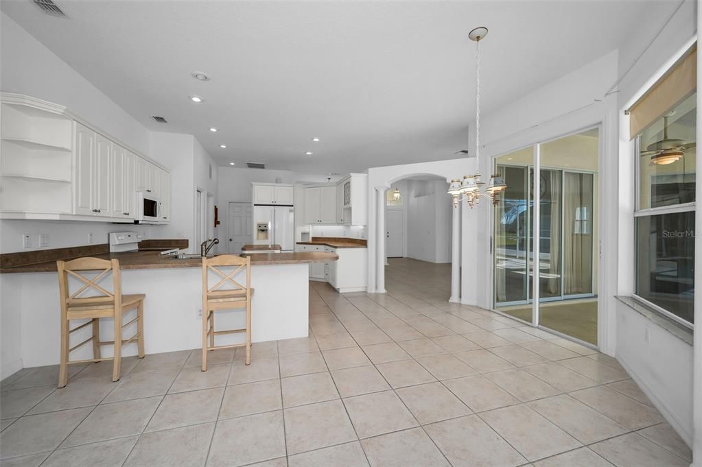 Kitchen with eating area