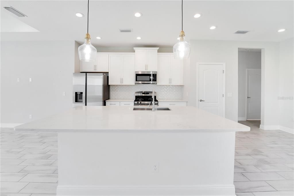 Large kitchen island