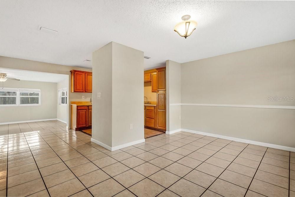 View From Entry Way to Kitchen