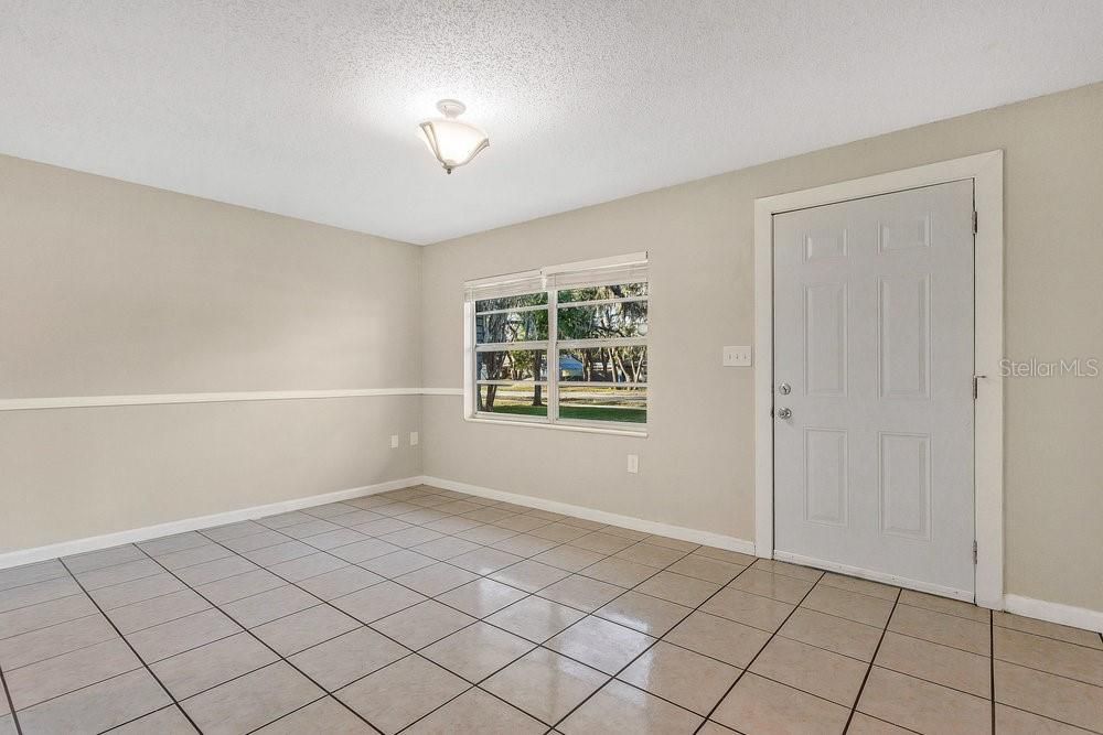 Front Door Entry and Living Room