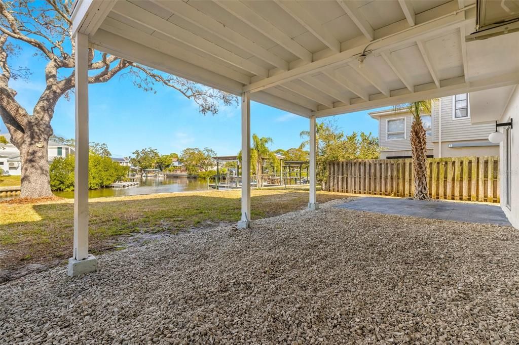 Covered patio