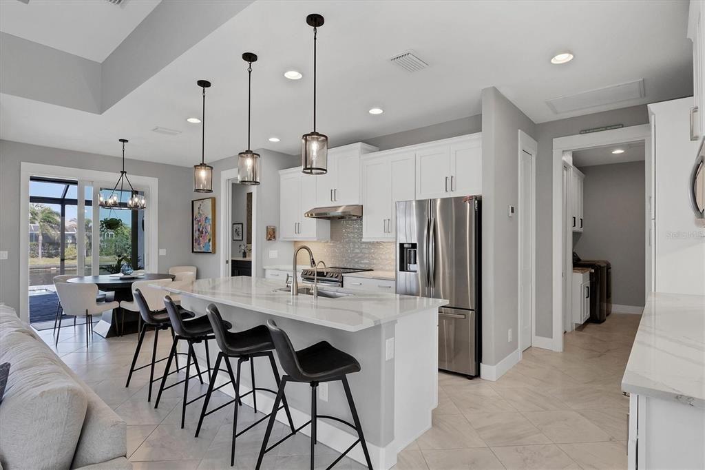 Spacious Kitchen Island, Perfect for Meal Prep, Casual Dining, and Entertaining