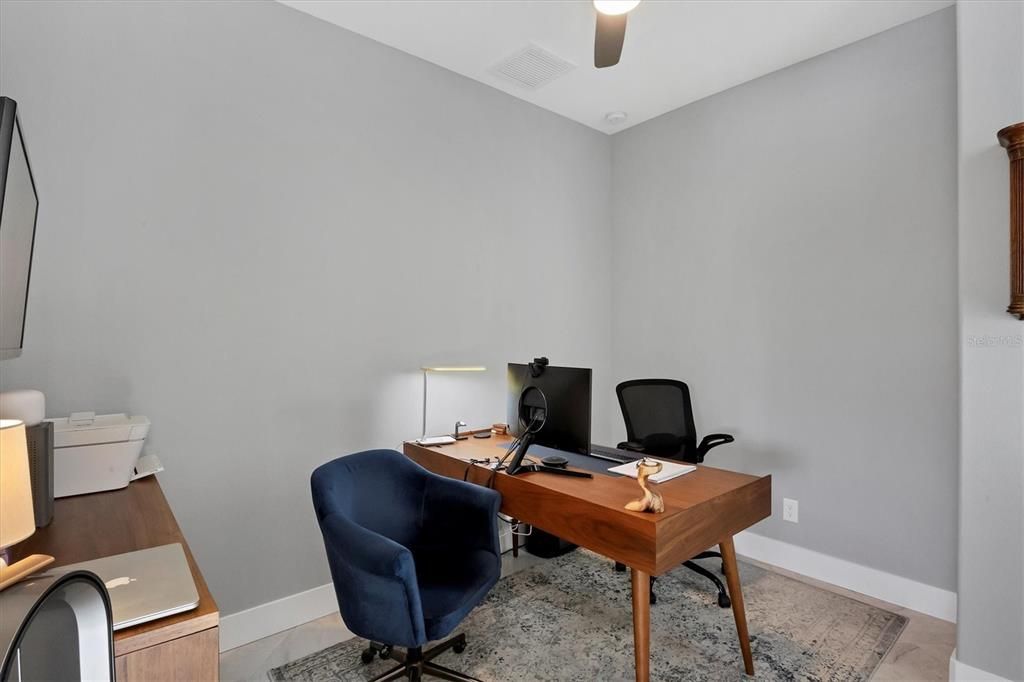 Convenient Office Located at the Front of the Home