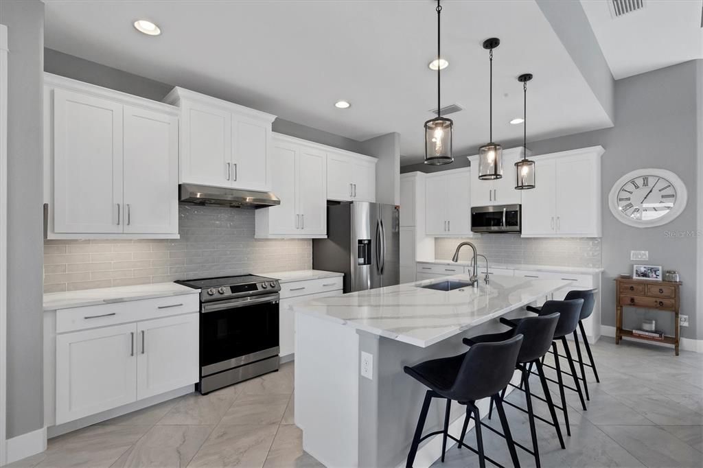 Elegant Glass Tile Backsplash