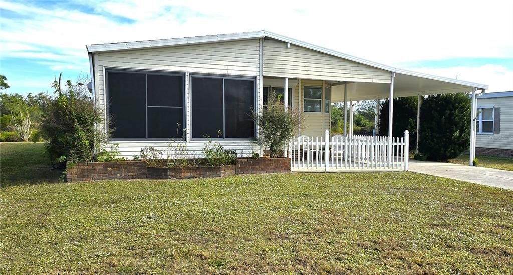 Street level view of home