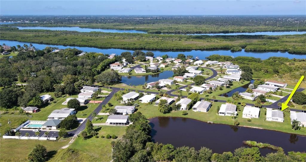 Community aerial level view