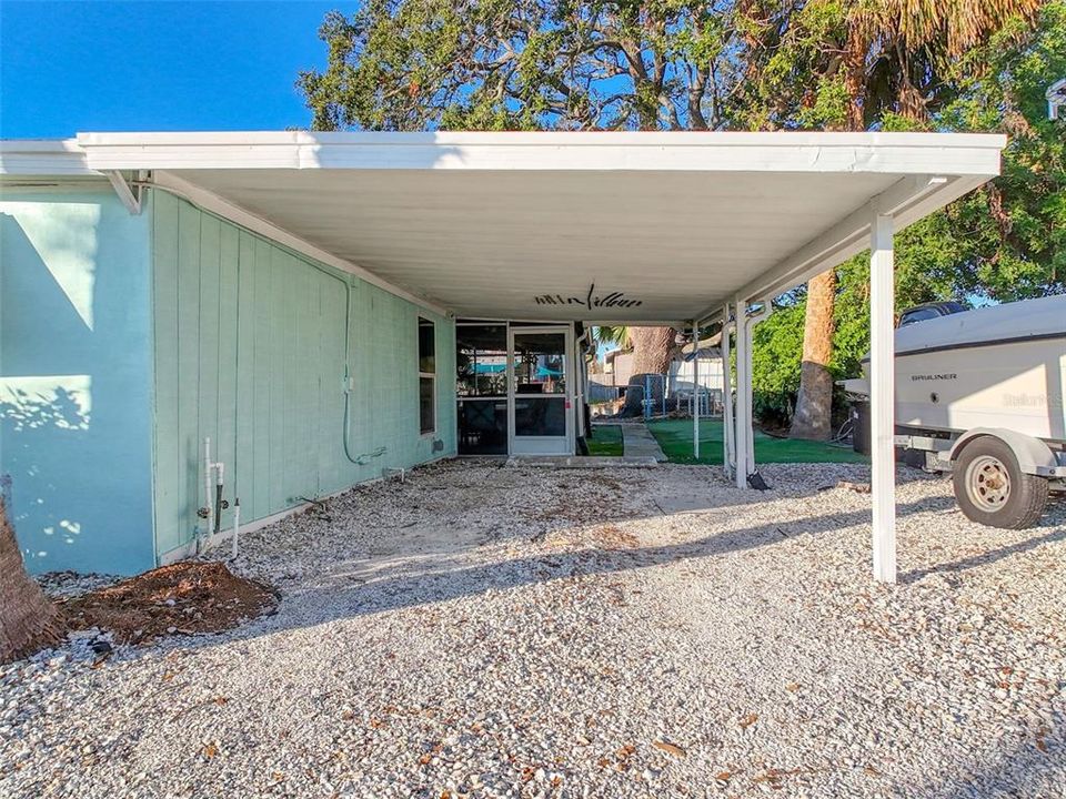 HAS A CARPORT FOR COVERED PARKING