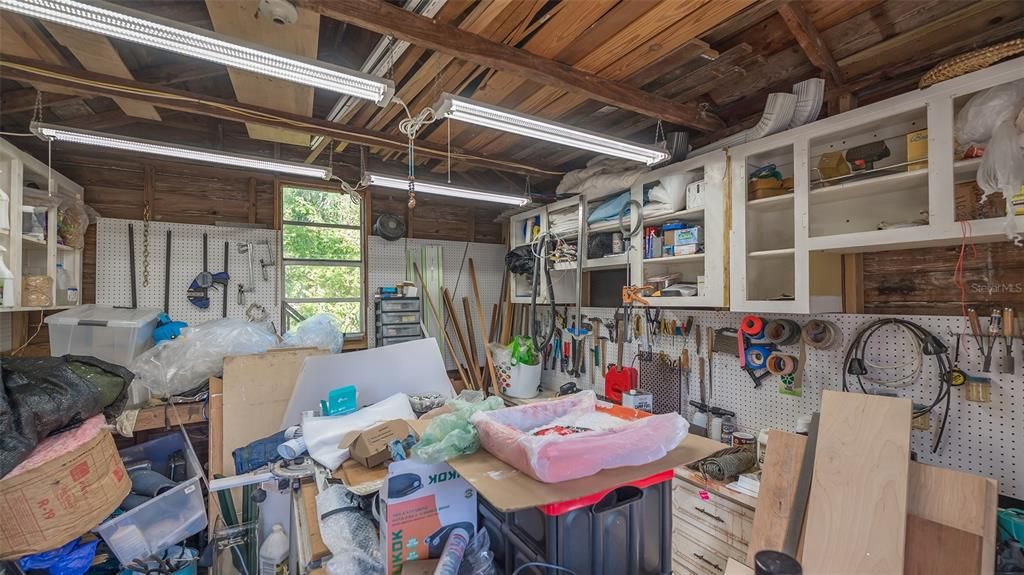 Storage Shed/workspace-has electricity