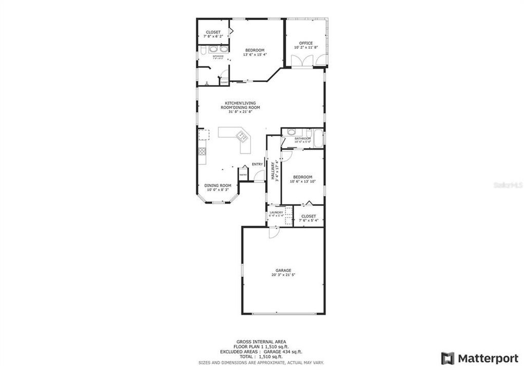 На продажу: $314,900 (2 спален, 2 ванн, 1461 Квадратных фут)