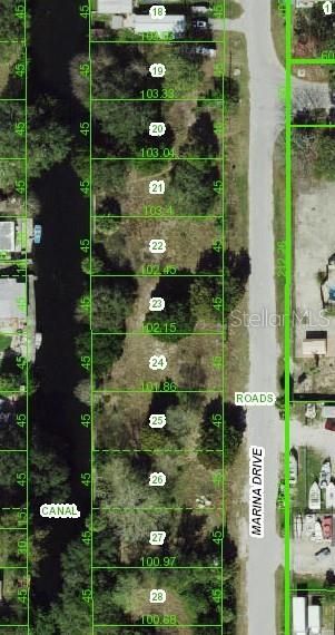 Pasco County GIS with lot measurements