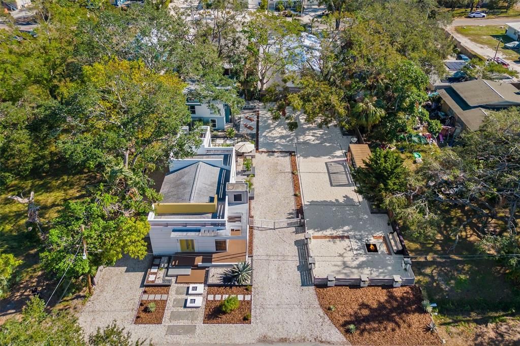 Aerial view of property