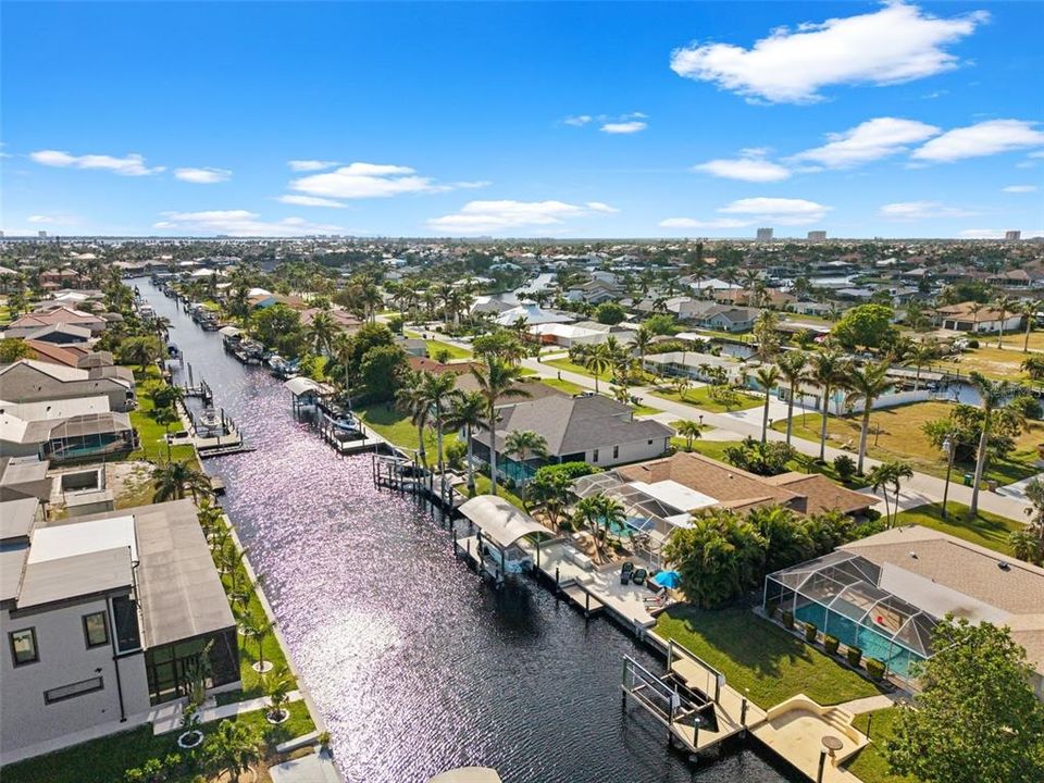 Aerial View of the Canal