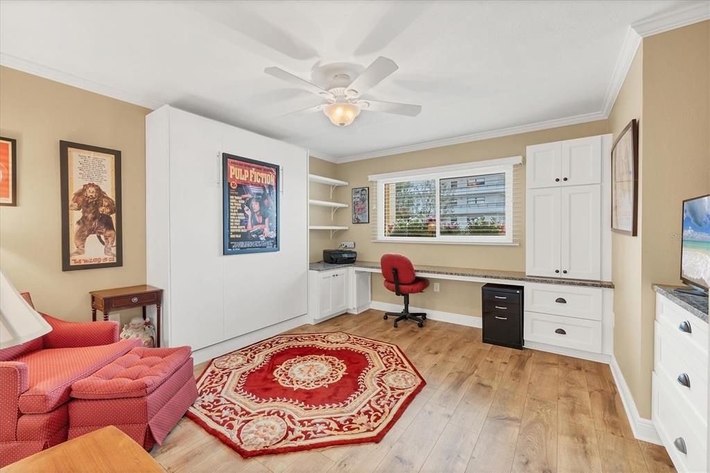 Second bedroom - built-in Murphy bed and desk