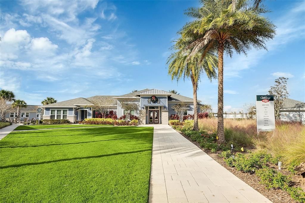 ENTRANCE TO CLUBHOUSE