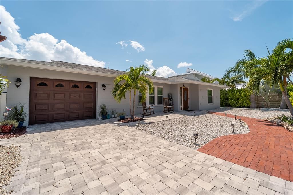 Front entry and front porch area. Windows and door are Hurricane rated.