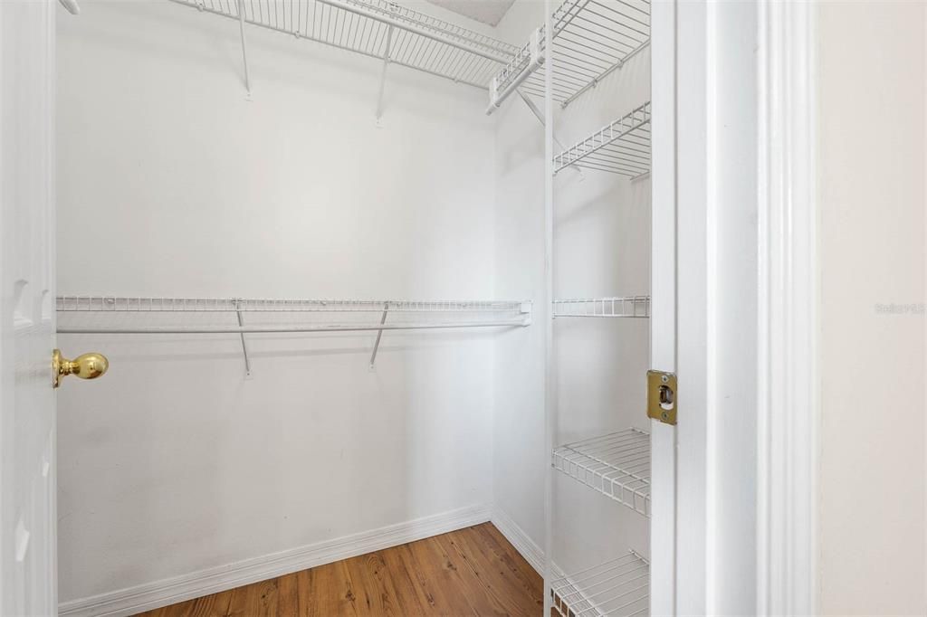 Primary walk-in closet