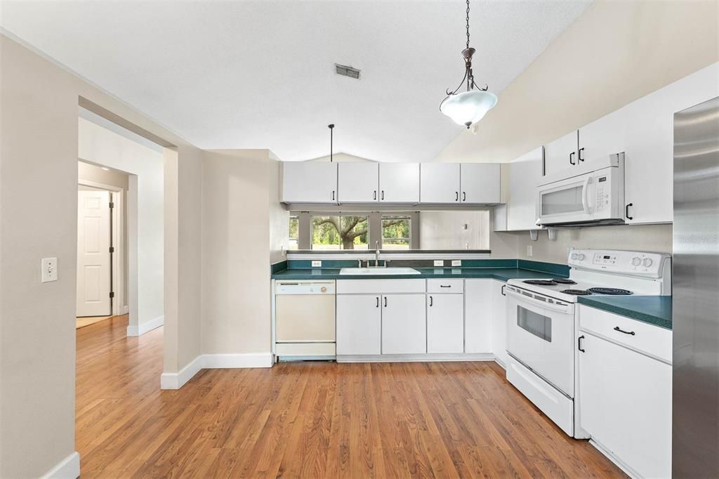 Kitchen with table space